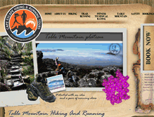 Tablet Screenshot of capehikingandrunningtours.com